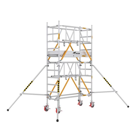 Rolsteiger 190x75 cm met Veiligheidsvoorloopleuningen - 4 meter werkhoogte