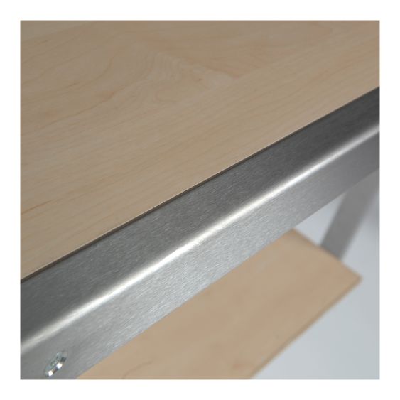 RVS Beschermstrip voor Werktafel EVC 1600 mm