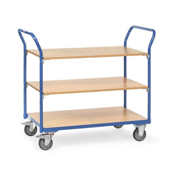 Tafelwagen 200 kg. 850x500 mm. 3 etages
