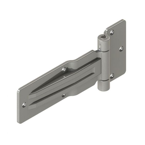 Zijdeurscharnier Verzet Pommier 184 mm RVS Schroefmodel