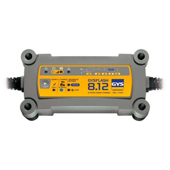 Acculader 12V GYSFLASH 8.12 15-160 Ah Druppellader