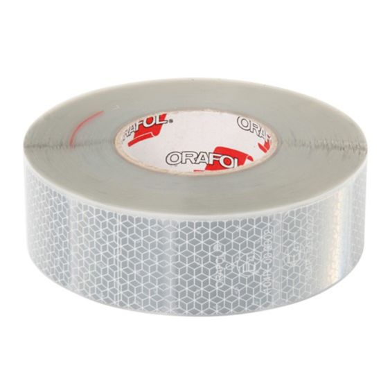 Reflecterende Tape Wit 50 mm x 50 m Zacht Gesegmenteerd