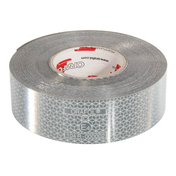 Reflecterende Tape Wit 50 mm x 50 m Zachte Ondergrond Flexibel