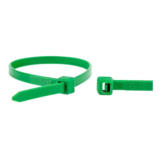 Kabelbinders Groen 200x3,6 mm - Zak 100 stuks