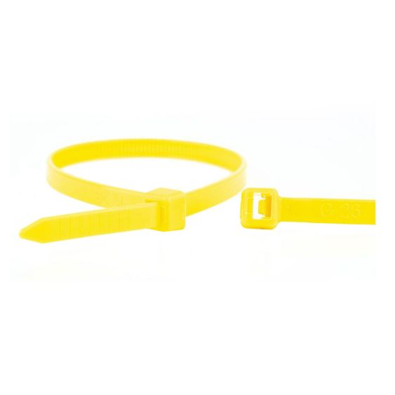 Kabelbinders Geel 100x2,5 mm - Zak 100 stuks