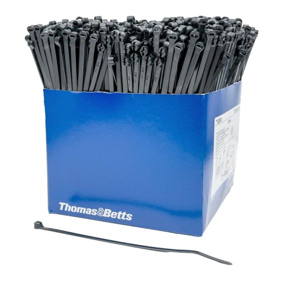 Ty-Rap Zwart 92x2,3 mm - Doos 1000 stuks