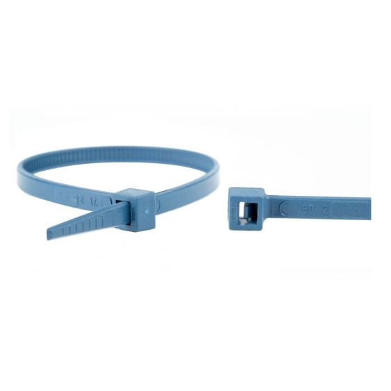 Kabelbinders Detecteerbaar 100x2,5 mm - Zak 100 stuks