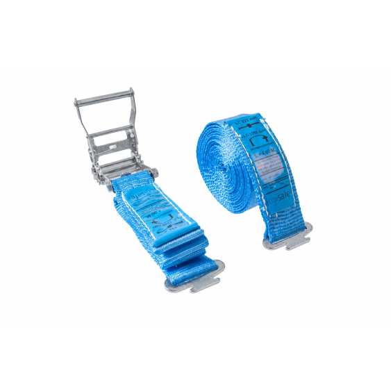 Spanband 50 mm. 1,2 ton 3M Blauw met E-track fitting (Spanband)
