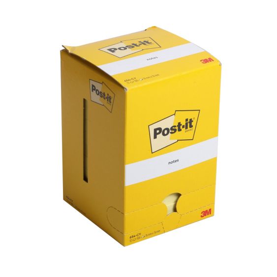 Post-it Sticky Notes 100 Vellen 76x76 mm Geel - 12 stuks