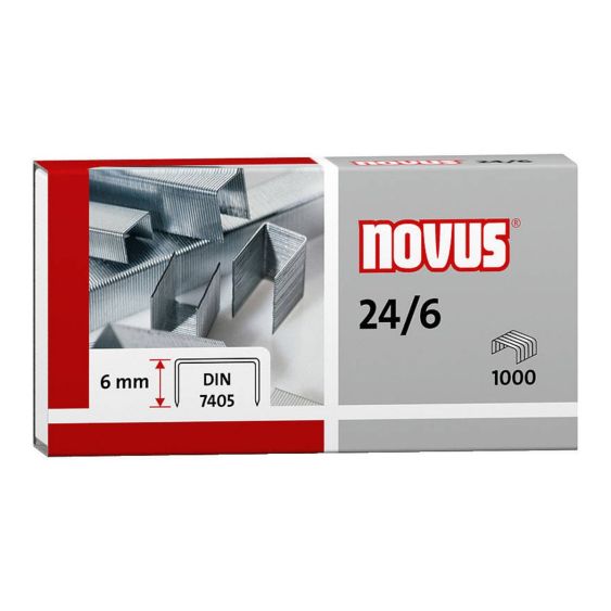 Nietjes 24/6 Novus - 1000 stuks
