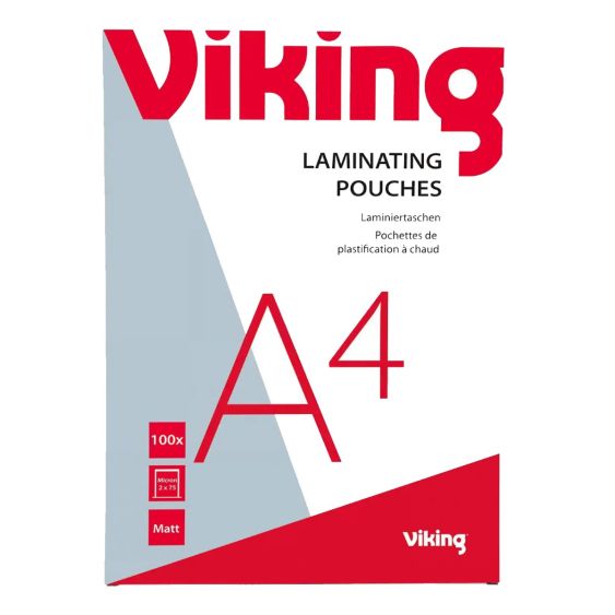 Lamineerhoezen Viking Mat A4 75 Micron - 100 Stuks