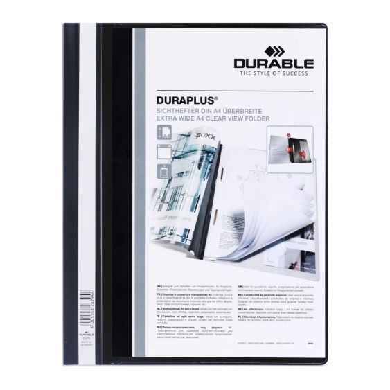 Snelhechter DURAPLUS® A4+ Zwart - 25 stuks