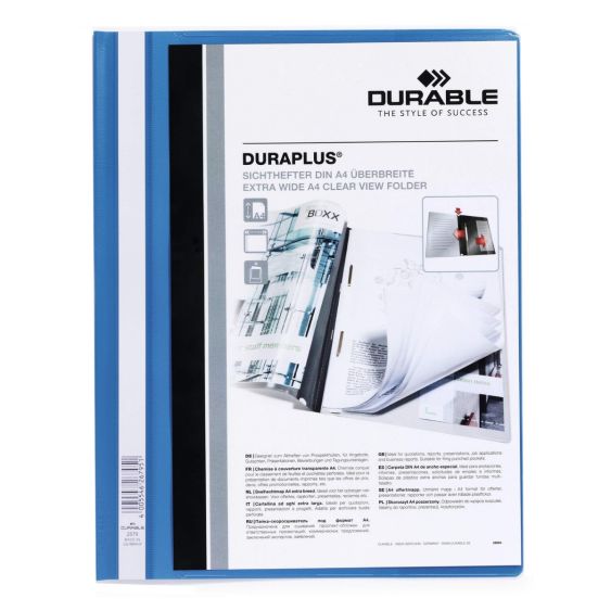 Snelhechter DURAPLUS® A4+ Blauw - 25 stuks