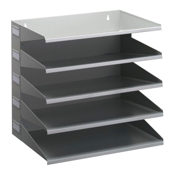 Sorteerrek 5 Vakken A4 Grijs