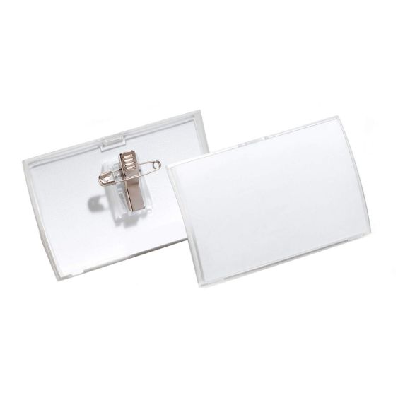 Naambadge Durable met Klem 40x75 mm - 25 stuks