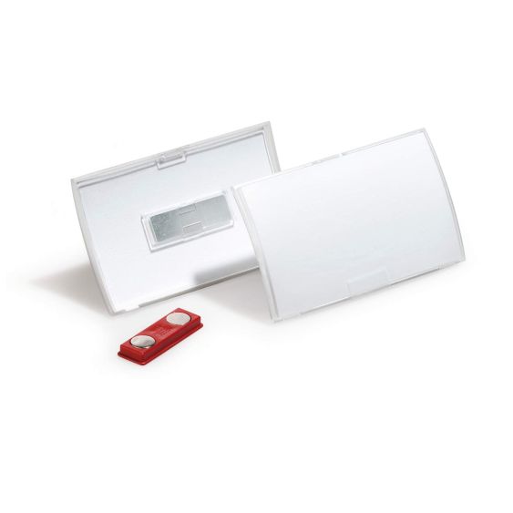 Naambadge Durable Magnetisch met Klikmechanisme 40x75 mm - 25 stuks