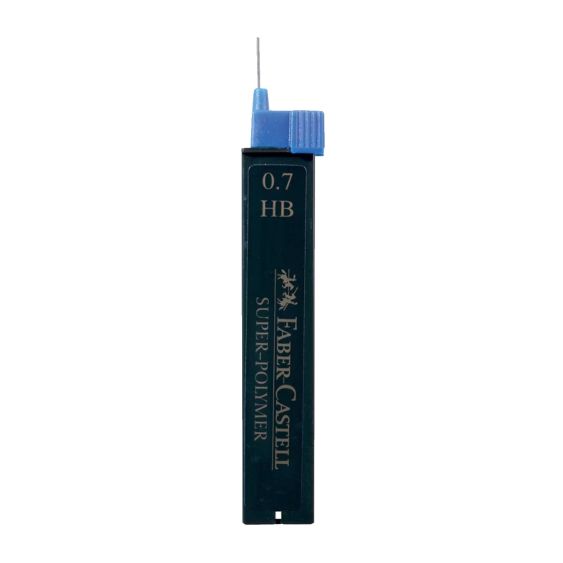 Vulpotlood Navulling HB Zwart 0,7 mm Zwart Faber-Castell - 12 stuks
