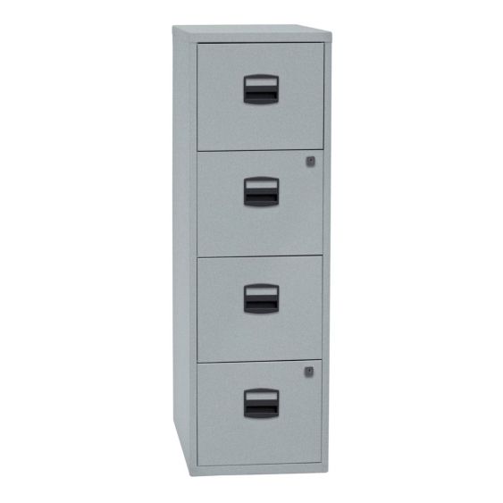 Archiefkast Bisley Home Zilver 413x400x1321 mm 4 lades