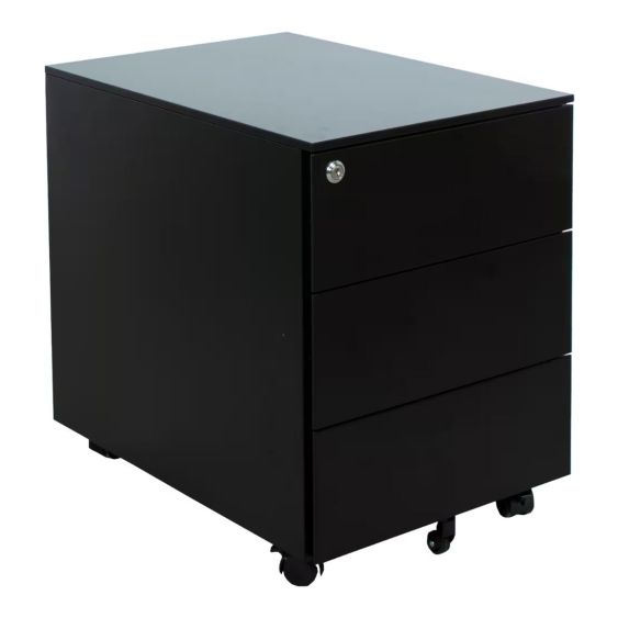 Ladeblok Schaffenburg Claudius Zwart 420x580x535 mm 3 lades