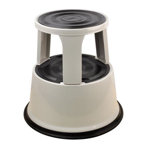 Opstapkruk op Wielen Metaal Desq Grijs