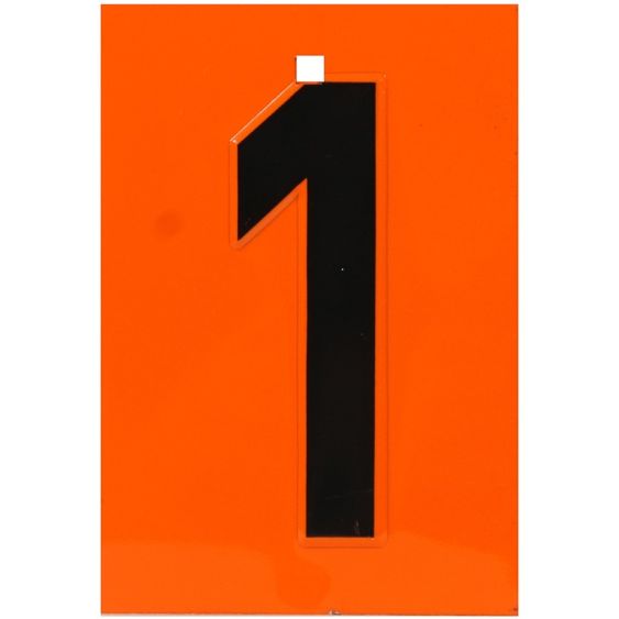 Los ADR cijfer 1 RVS bordje 135 x 93 x 0,5 mm