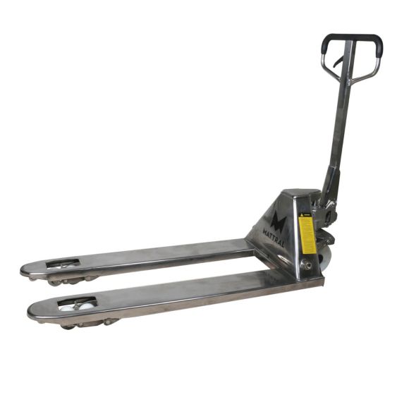 Handpalletwagen RVS Mattral 2500 kg 1130 mm - Nylon/Nylon Dubbel