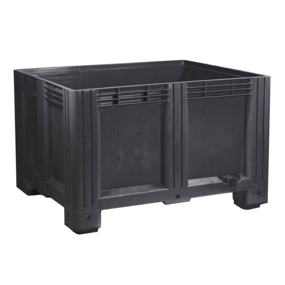 Palletbox Kunststof Recycle 1200x1000x760 mm 610 liter Grijs 