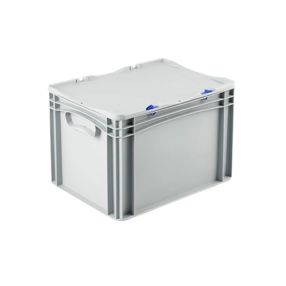 Euronorm Bak met Deksel 400x300x285 mm Grijs