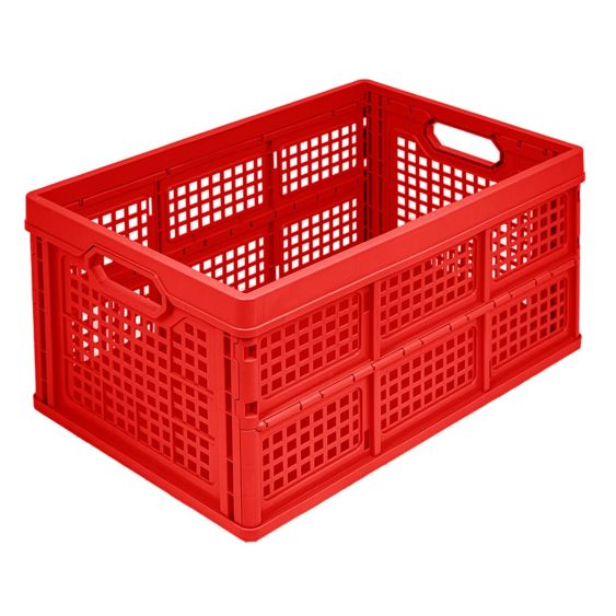 Vouwkrat Kunststof 530x350x2830 mm 44 liter Rood