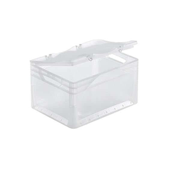 Euronorm Bak met Deksel 400x300x235 mm Transparant