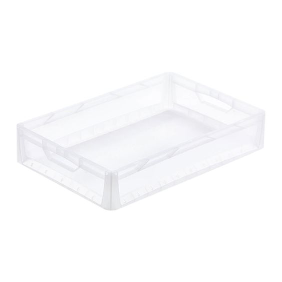 Euronorm Bak 600x400x120 mm Transparant