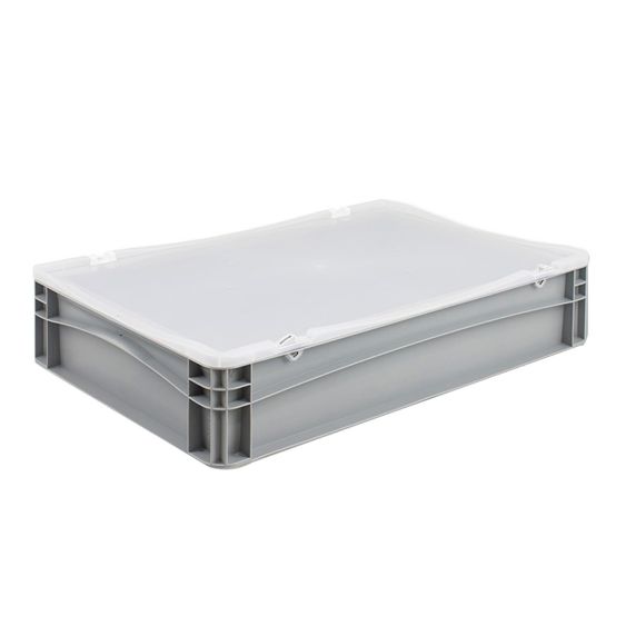 Euronorm Bak met Transparante Deksel 600x400x135 mm