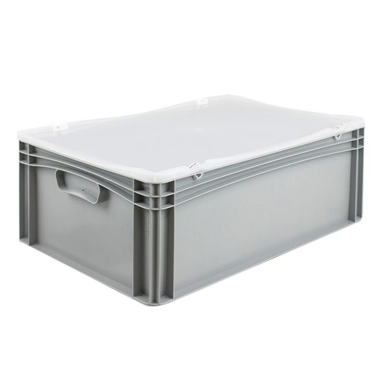 Euronorm Bak met Transparante Deksel 600x400x235 mm