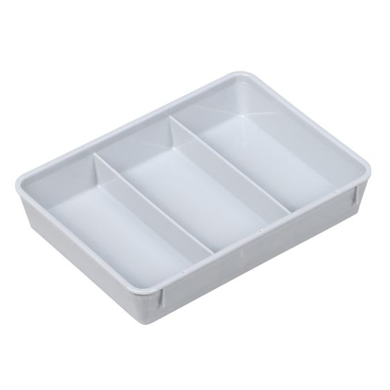 RAKO Inzetbak 3-delig 1/4 Grijs 174 x 128 x 32 mm