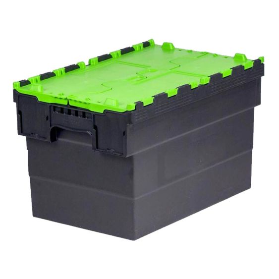 Distributiebak Zwart/Groen 63 liter 600x400x365 mm