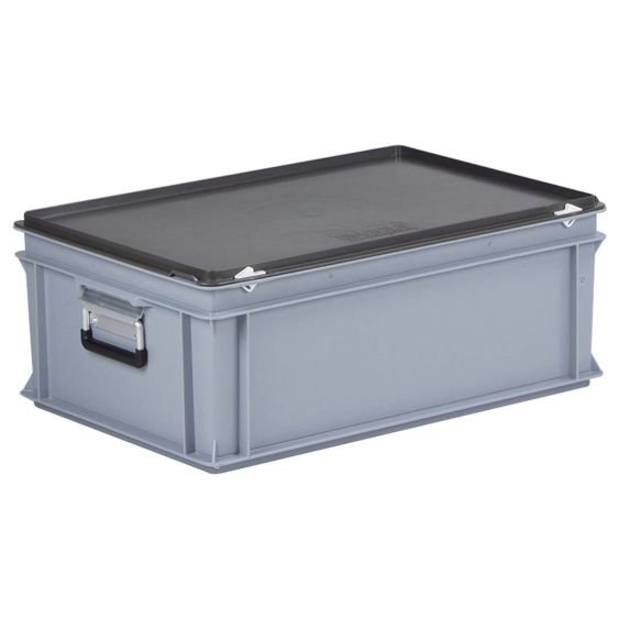 Kunststof Koffer 40 liter 600x400x235 mm met 2 Grepen