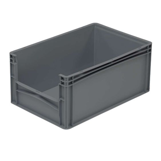 Magazijnbak Eco Euronorm 54 liter Donkergrijs 600x400x270 mm