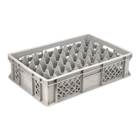 Glazenkrat Euronorm 600x400x150 mm 40 vakken