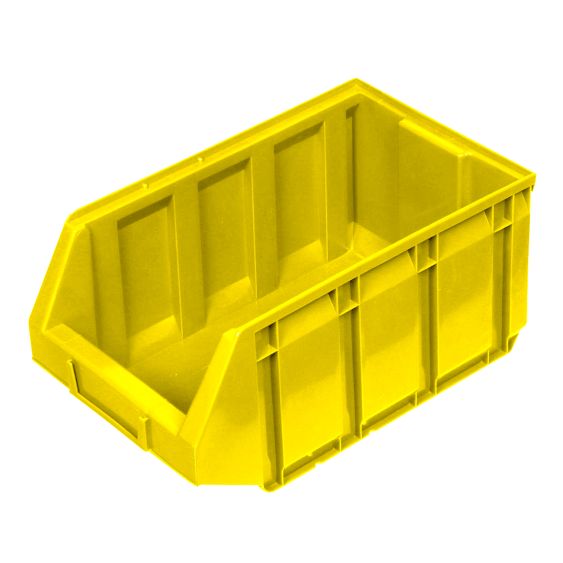 Magazijnbak stapelbaar 12 liter geel