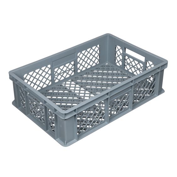 Euronorm Virgin stapelbak geperforeerd 600 x 400 x 170 mm