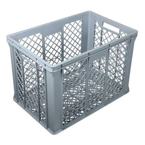 Euronorm Virgin Stapelbak Grijs Geperforeerd 600 x 400 x 410 mm