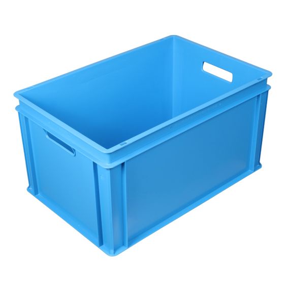 Euronorm Virgin Stapelbak 60 liter Blauw 600 x 400 x 325 mm