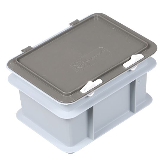 Euronorm Virgin Stapelbak 2 liter 200 x 150 x 133 mm met deksel