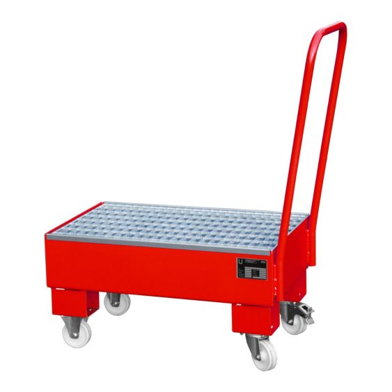 Verrijdbare Lekbak Bauer Rood 940x500x1075 mm 72 Liter