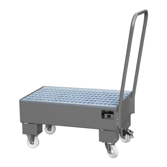 Verrijdbare Lekbak Bauer Grijs 940x500x1075 mm 72 Liter