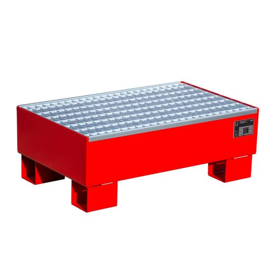 Stalen Vaten Lekbak Bauer Rood 800x510x295 mm 72 Liter