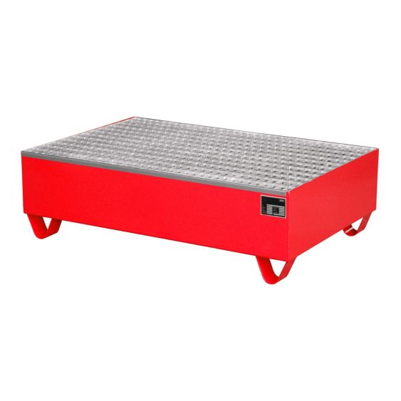 Stalen Vaten Lekbak Bauer Rood 1200x800x360 mm 240 Liter