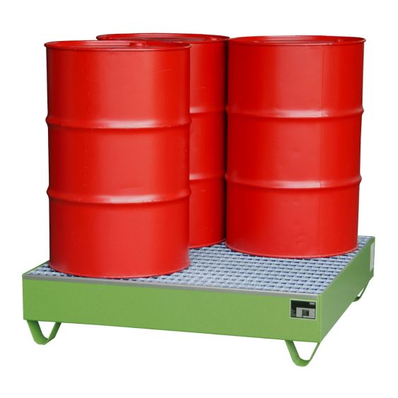 Stalen Vaten Lekbak Bauer Groen 1200x1200x285 mm 261 Liter