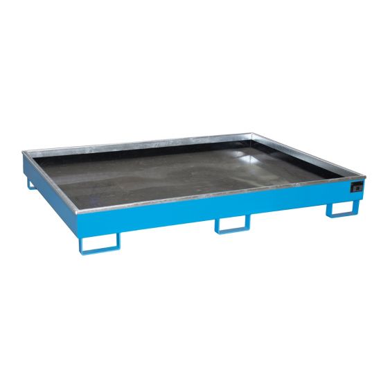 Stalen Stelling Lekbak Bauer Blauw 1765x1315x255 mm 302 Liter