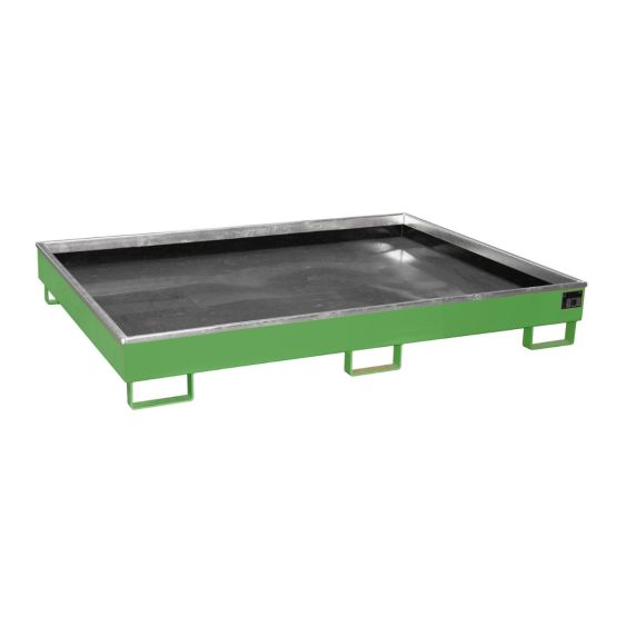 Stalen Stelling Lekbak Bauer Groen 1765x1315x255 mm 302 Liter
